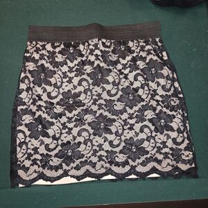 Lace short bandage skirt baby pink